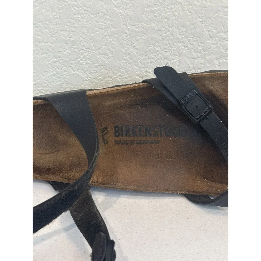 Birkenstock Yara Sandals Womens 40 Ankle Strap Casual Comfort Low Top Flat Brown